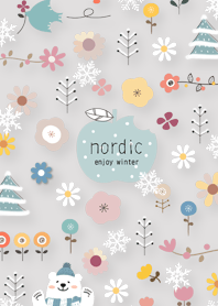 Gray Snow and flower weather 01_2