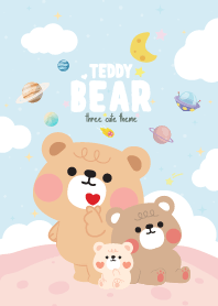 Teddy Bear Kawaii Galaxy Light Blue