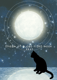 Dream of a cat light moon-midnight moon-