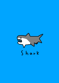 blue. shark. simple.