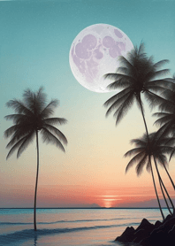 Lua Sobre o Mar 2wwM