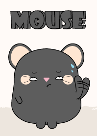 Emotions Fat Black Mouse