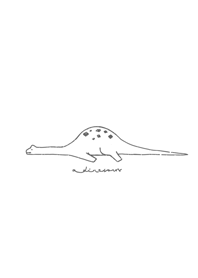 1つの恐竜