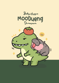 Hippo cute with dinosaur :)