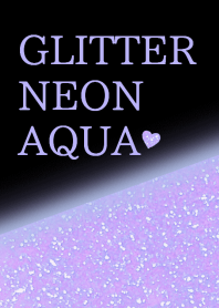 Glitter Neon Aqua