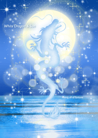 金運財運全運気UP！昇り龍（白龍）&太陽