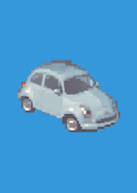 ธีม Car Pixel Art สีฟ้า 01