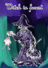 Witch in forest