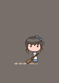 girl staring - 06 - gray