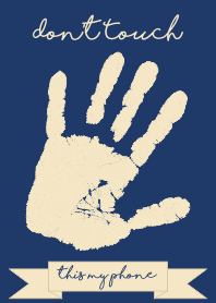 Finger Hands Navy & Beige Theme