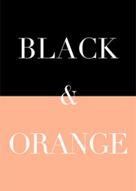 black & orange.