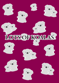 LOTS OF KOALASj-WINE RED