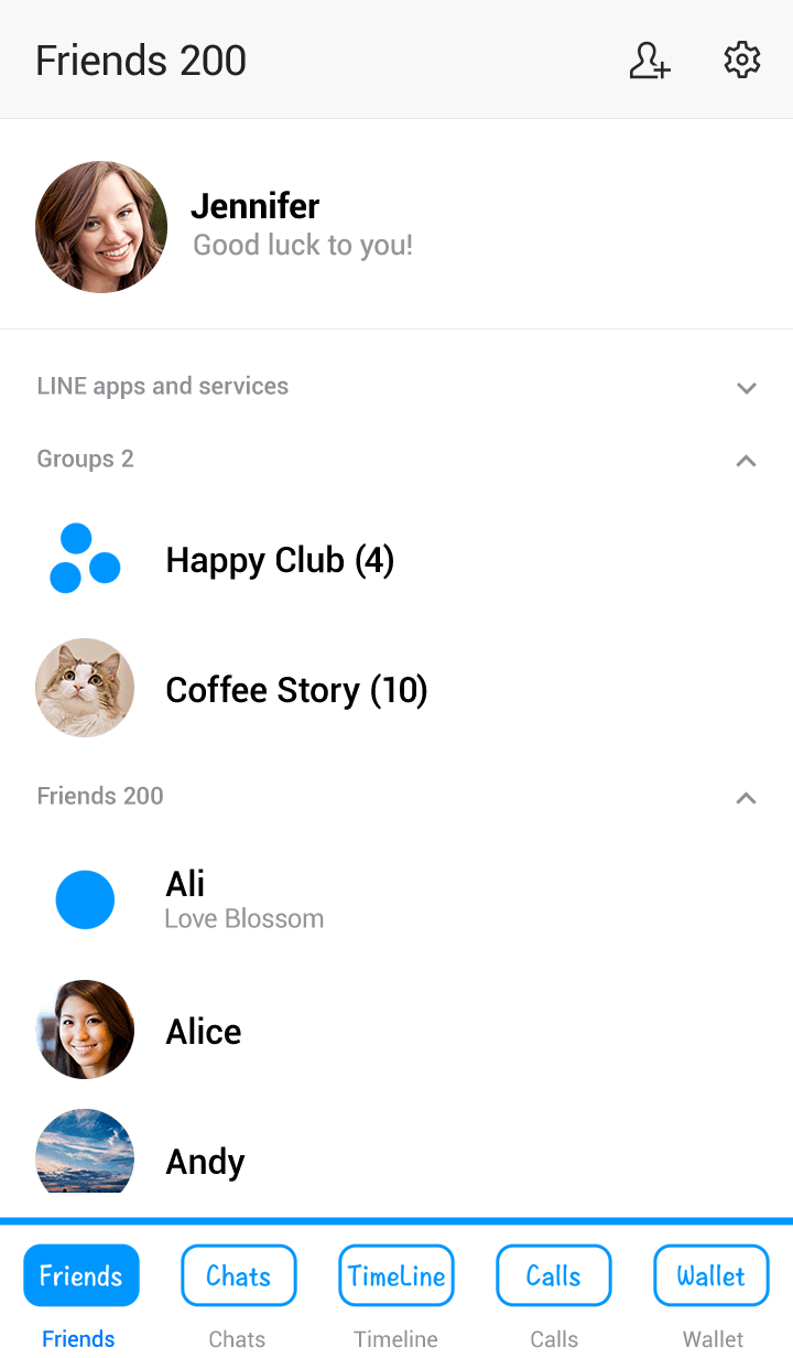 Line クリエイターズ着せかえ シンプル 青と白 No 6 3