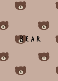 ベージュとクマだらけ