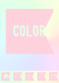 pink color rainbow  O18