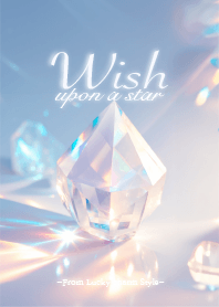 Wish - Silver crystal for good luck -