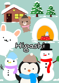 Higashi Cute Winter illustrations