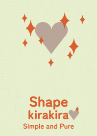 kirakira heart orange