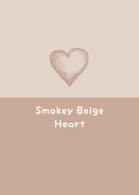 Simple Smoky Beige Heart