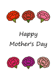 Carnations for Mom(Pure white)