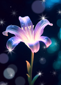Charming luminous flower