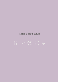 Simple life design -purple-