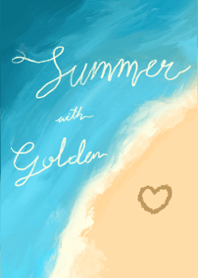Summer with Golden retriever