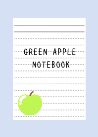 GREEN APPLE NOTEBOOK-BLUE GRAYj