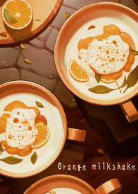 Good morning!flower orange milkshake! 3