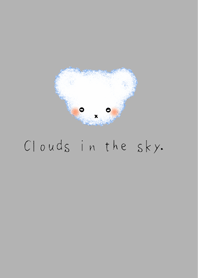 Cloud Bear - black text on grey