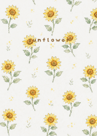 Sunflower Morning white