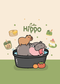 Moo Dueng Baby Hippo & Capybara Cute