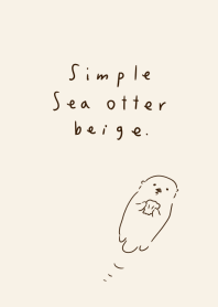 Simple sea otter beige