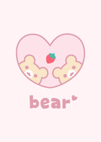 Bear Strawberry - Pink
