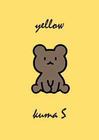 sitting bear S yellow.