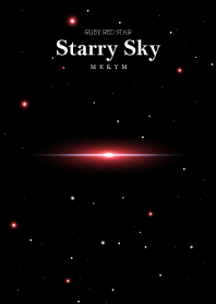 Starry Sky -RUBY RED STAR-