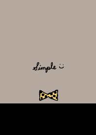 Polka-dotted ribbon Black x Orange4j