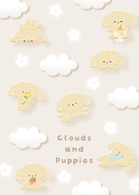 beige Fluffy clouds and dog 04_2