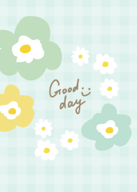 Cute Nordic Flowers Plaid13 from Japan