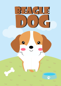 Love Cute Beagle Dog Theme