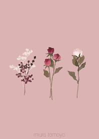 simple 昼下がりの薔薇ブーケ