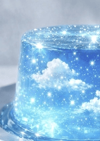 閃耀天空果凍：雲朵與蔚藍的清透時刻