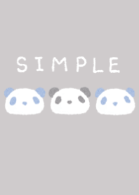 ほんわりパンダ ブルー