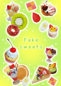 Fake sweets green&yellow