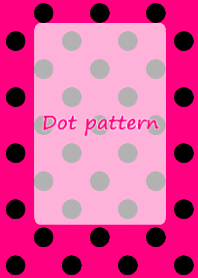 Dot pattern pink and black