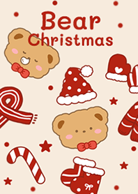Bear Christmas Day In Red!