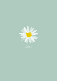 SIMPLE FLOWER - デイジー / 青緑 -