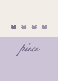 Lavender purple.Bear