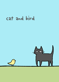 猫と鳥