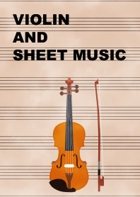 Violin and sheet music.